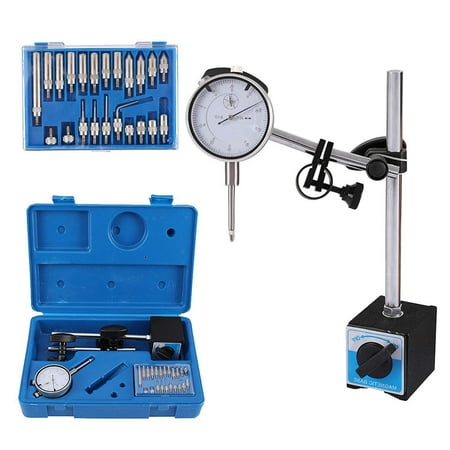 

Dial indicator with magnetic base metric 0-10 mm Tester gauge holder 0.01 mm