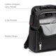 thumbnail image 4 of Mochila de viaje para portátil TUMI Alpha Slim Solutions Brief Black, 4 of 7
