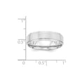 thumbnail image 2 of 14K White Gold Ring Band Wedding Comfort Standard Fit Fancy, 2 of 2