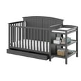 thumbnail image 3 of Storkcraft Steveston 5-in-1 Convertible Baby Crib & Changer, Gray, 3 of 14