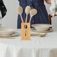 thumbnail image 2 of Bamboo Utensil Holder Draining Utensil Container Flatware Organizer for Kitchen Restaurant, 2 of 8