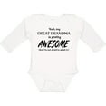 thumbnail image 3 of Inktastic Yeah My Great Grandma is Pretty Awesome Boys or Girls Long Sleeve Baby Bodysuit, 3 of 5