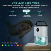 KLOUDIC 78oz 2300ml Dehumidifier for Home up to 480 Sq ft with Humidity Control Portable Ultra Quiet Dehumidifiers