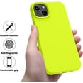 thumbnail image 5 of Designed for iPhone 14 Plus Case, Silicone Shockproof Slim Thin Phone Case for iPhone 14 Plus 6.7 inch （Fluorescent Yellow）, 5 of 16