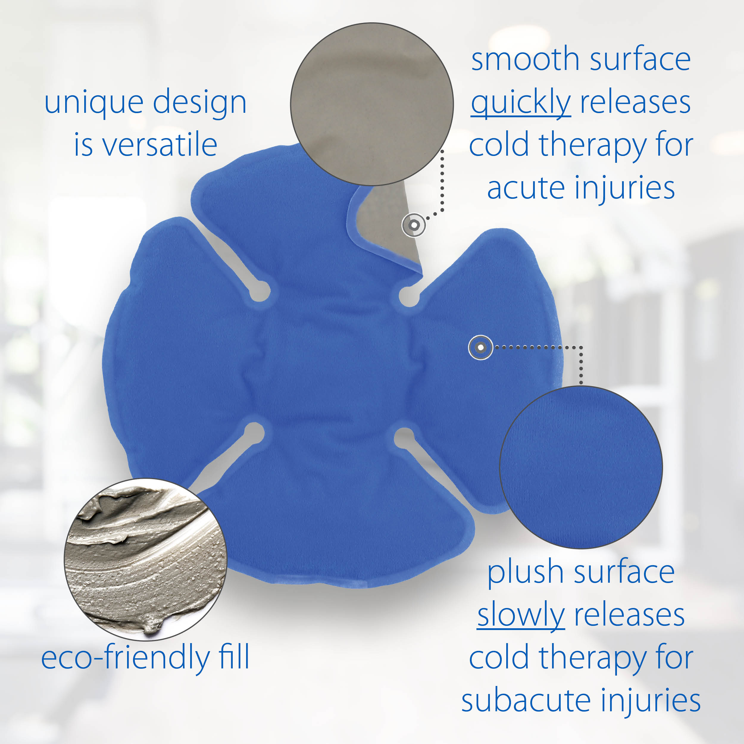 Swede-O Joint Wrap Intense Cold Therapy Pack Flexible for Knee, Shoulder, Elbow & Ankle Includes Compression Strap - Made in the USA