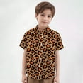 thumbnail image 2 of Bjutir Boys Tops Stylish Leopard Print Shirt Breathable Casual Top For Kids Comfortable Daily Wear Loose Fit Tee Soft Fabric Lightweight Summer Spring Outfit Boy Shirts,3-4 Years, 2 of 5