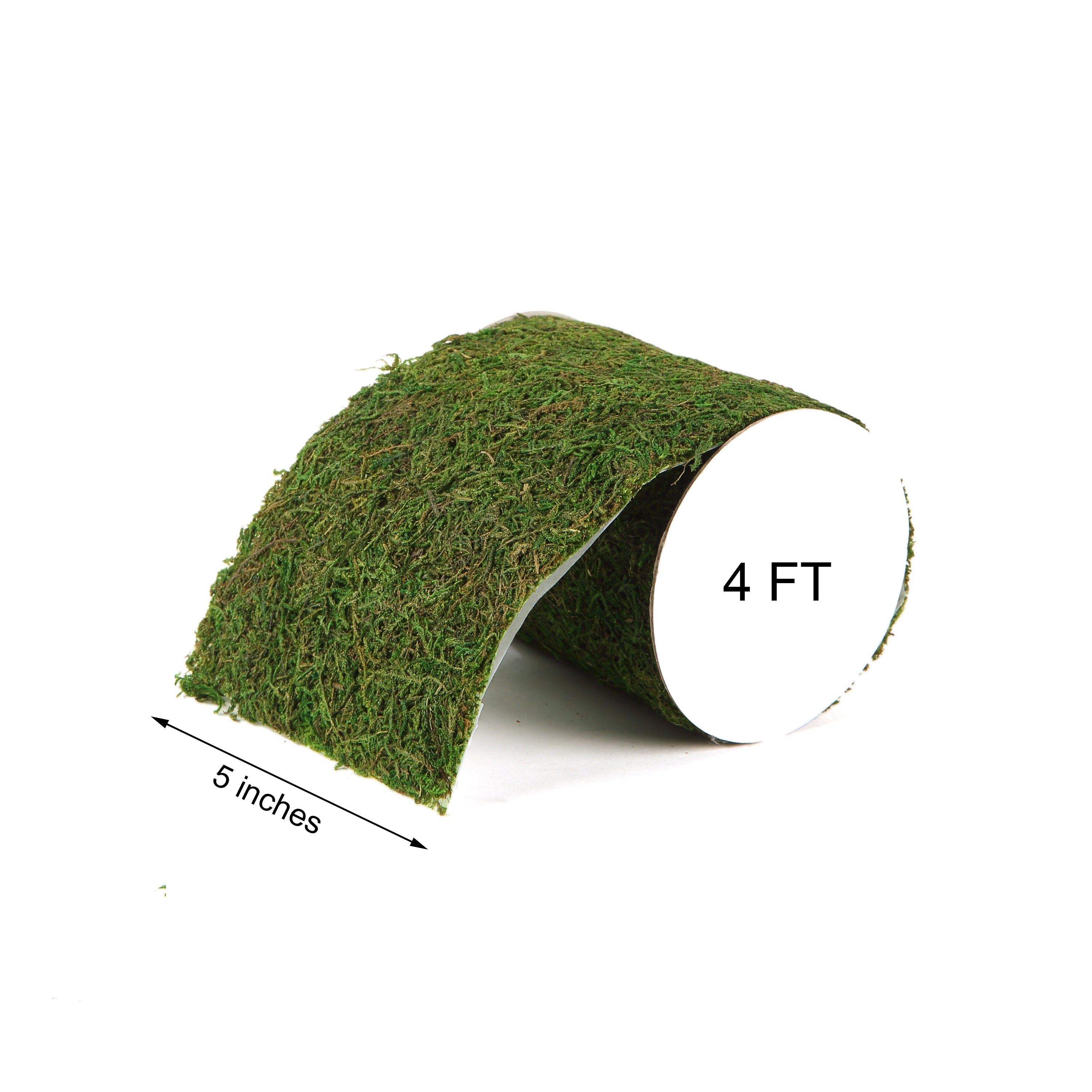 Artificial moss pieces HEFEI, 4 pieces, green, 4.3x5.9x2/11x15x5cm