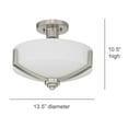 thumbnail image 4 of F22006-80-Sunset Lighting-Hadley - 3 Light Semi-Flush Mount   Bright Satin Nickel Finish with Opal, 4 of 4