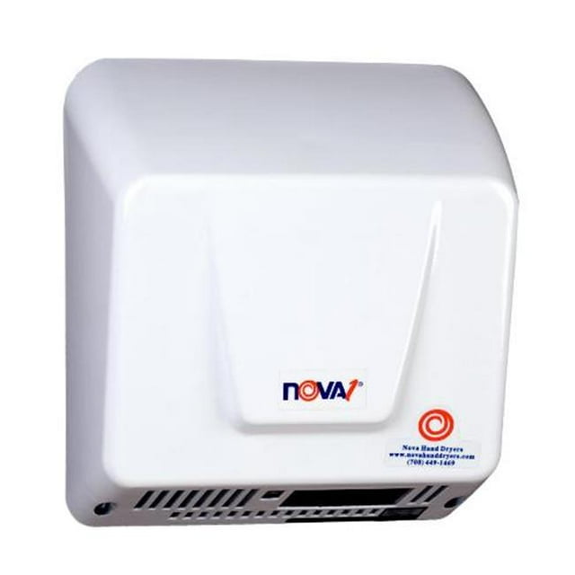 NOVA 083000000 Sèche-Mains Universels à Tension - Blanc - Économique et Ada