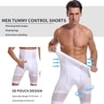 thumbnail image 4 of QRIC Men Tummy Control Shorts High Waist Body Slimming Shapewear Belly Girdle Compression Underwear Boxer Brief, 4 of 6