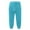 01# Light Blue, variant on Huresd Men's Cotton Casual Shorts 3/4 Jogger Capri Pants Breathable Below Knee Short Pants with Three Pockets Black M