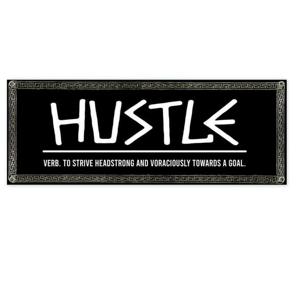Sparta Greek Roman Hustle 13 oz Vinyl Banner With Metal Grommets