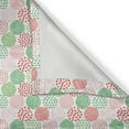 thumbnail image 6 of Ambesonne Geometric Valance & Curtain, Christmas Toned Shapes, 55"x30", Green White and Dark Pink, 6 of 7