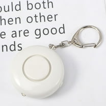 GOOHOCHY Emergency Alarms Round Electronic Personal Loud Panic Security Keychain Alarm Anti-Attack Sensors (Black)