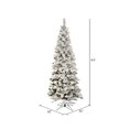 thumbnail image 4 of Vickerman A100366LED Arbre de Noël Floqué Pacific 225LED Blanc, 4 of 4