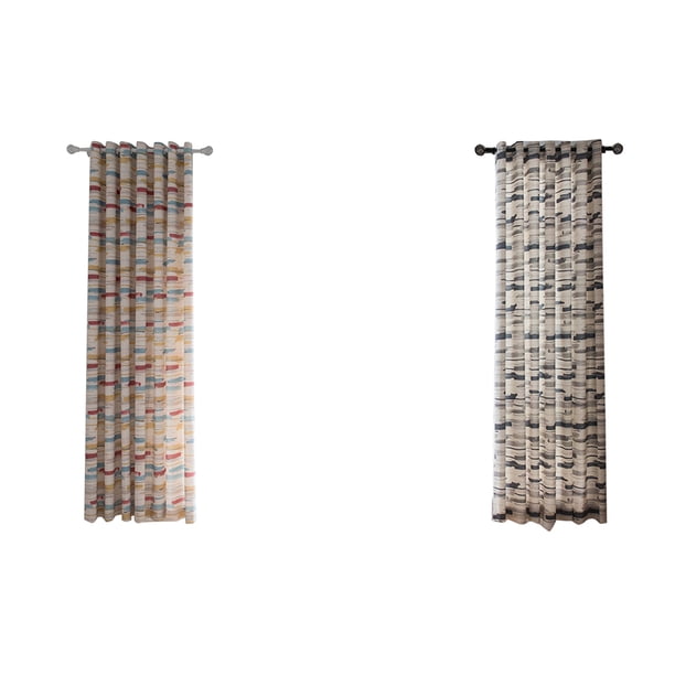 Advancent Cortinas suaves y lisas con estampado clásico para sala de estar y dormitorio. Decoración del hogar