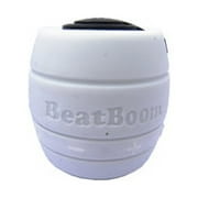 BeatBoom Portable Wireless Bluetooth Speaker with Speakerphone - White