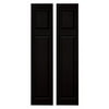 Builders Edge 15W in. Cottage Style Raised Panel Vinyl Shutters