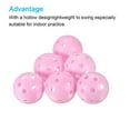 thumbnail image 4 of Uxcell Plastic 41mm Air Flow Hollow Training Golf Practice Ball with Holes Pink 12 Pcs, 4 of 5