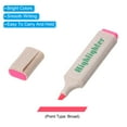 thumbnail image 4 of Unique Bargains Highlighter Pen 4 Pack Water Based Broad Tip Writing Marker Pens for Office Home Daily Use Style 2, Pink, 4 of 6
