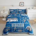 thumbnail image 1 of Erosebridal Modern Rugby Bedding Queen Comforter Set, Football Player Down Comforter, Ball Sports Decor, Reversible 3pcs, 1 of 8