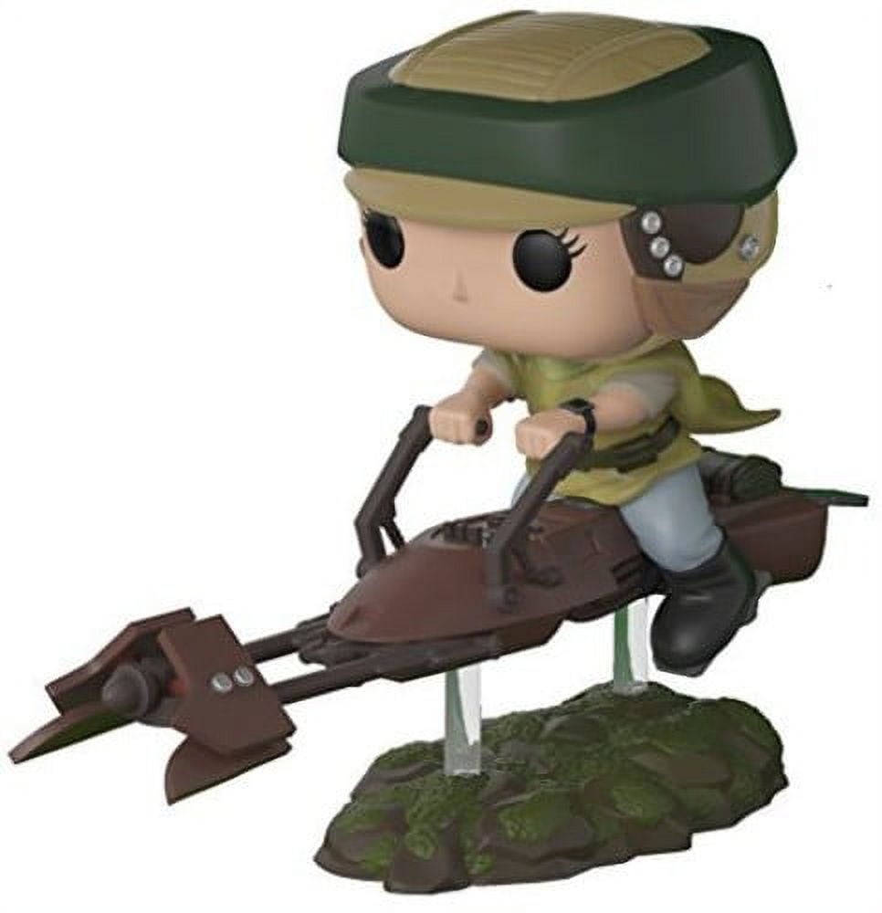 Funko Pop! Deluxe Star Wars: Leia on Speeder Bike Vinyl Figures, with Collectible