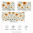 thumbnail image 2 of Yayeee Pillowcase Standard Size Set of 2 Satin Wrinkle Resistant Pillow Case, Sunflowers and Leaves Pattern, 2 of 8
