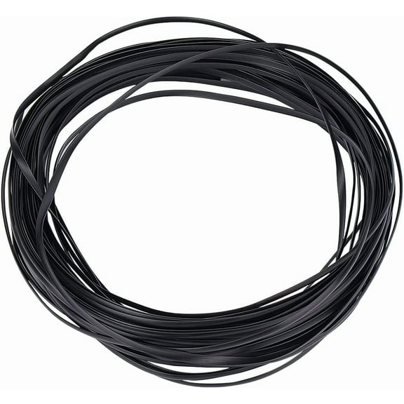 5mm x 30m Rattan Weave Material Webbing Basket Wicker Weaving Supply Synthetic Rattan Woven Furniture Repair Kit Plastic Cane Fix Vinyl for Garden Patio Bag Chair Sofa Supply Black