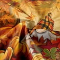 thumbnail image 3 of Fall Shower Curtain, Autumn Pumpkins Thanksgiving Bath Curtain, Farmhouse Maple Leaves on Rustic Wooden Board Bathroom Accessories Buffalo Plaid Gnomes for Bathroom Curtain Liner with Hooks, 72x72IN, 3 of 6