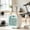 Blue-BU, variant on MMJ Portable Fan Cute Fox Ear Misting Mini Desk Fan USB Rechargeable Water Bottle Evaporative Air Cooler Bedroom Office
