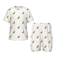 thumbnail image 1 of Fotbe Gold Rabbit Pijama Estampada de 2 Piezas para Niños – Ropa de Dormir de Manga Corta Cómoda para Niños y Niñas, Camiseta y Shorts de Algodón-4X-Large, 1 of 6