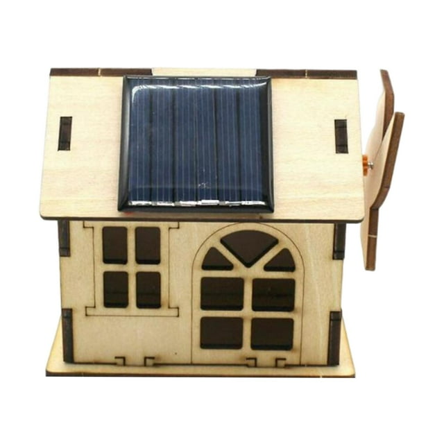 Bonito kit de modelo de molino de viento solar para casa, proyectos científicos de bricolaje, decoración, experimento. EstiloD