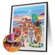 thumbnail image 2 of Kits de pintura de diamantes 5D Wdftyju Perro de surf Taladro redondo completo 30x40 cm, 2 of 9