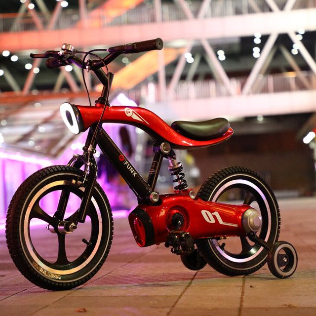 Bicicleta para niños Selfree de 3 a 6 años con luz musical, bicicleta de acero al carbono para niños, bicicleta para niños de 12/14/16 pulgadas zhangmengya LED