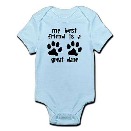 CafePress - My Best Friend Is A Great Dane Body Suit - Baby Light (Best Suit For Overweight Man)