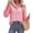 Flower Pink Rose Red, variant on Long Sleeve Blouses for Women, Floral V Neck Button Down Shirts, Smocked Cuffs, Business Casual Summer Outfits