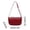 Red, variant on FEOLGEHLY Sling Bag, Small Crossbody Bags for Women, Lightweight Crescent Shoulder Bag Mini Tote Bag Zipper Closure Portable Handbag for Work Shopping Travel Business Daily Casual Use