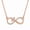 Rose Gold, variant on AURELLE Infinity Cross Moissanite Necklace for Women, 14K Rose Gold Plated 925 Sterling Silver Faith Cross Pendant, Christian Jewelry Gift for Mom Wife Daughter, 18" Chain