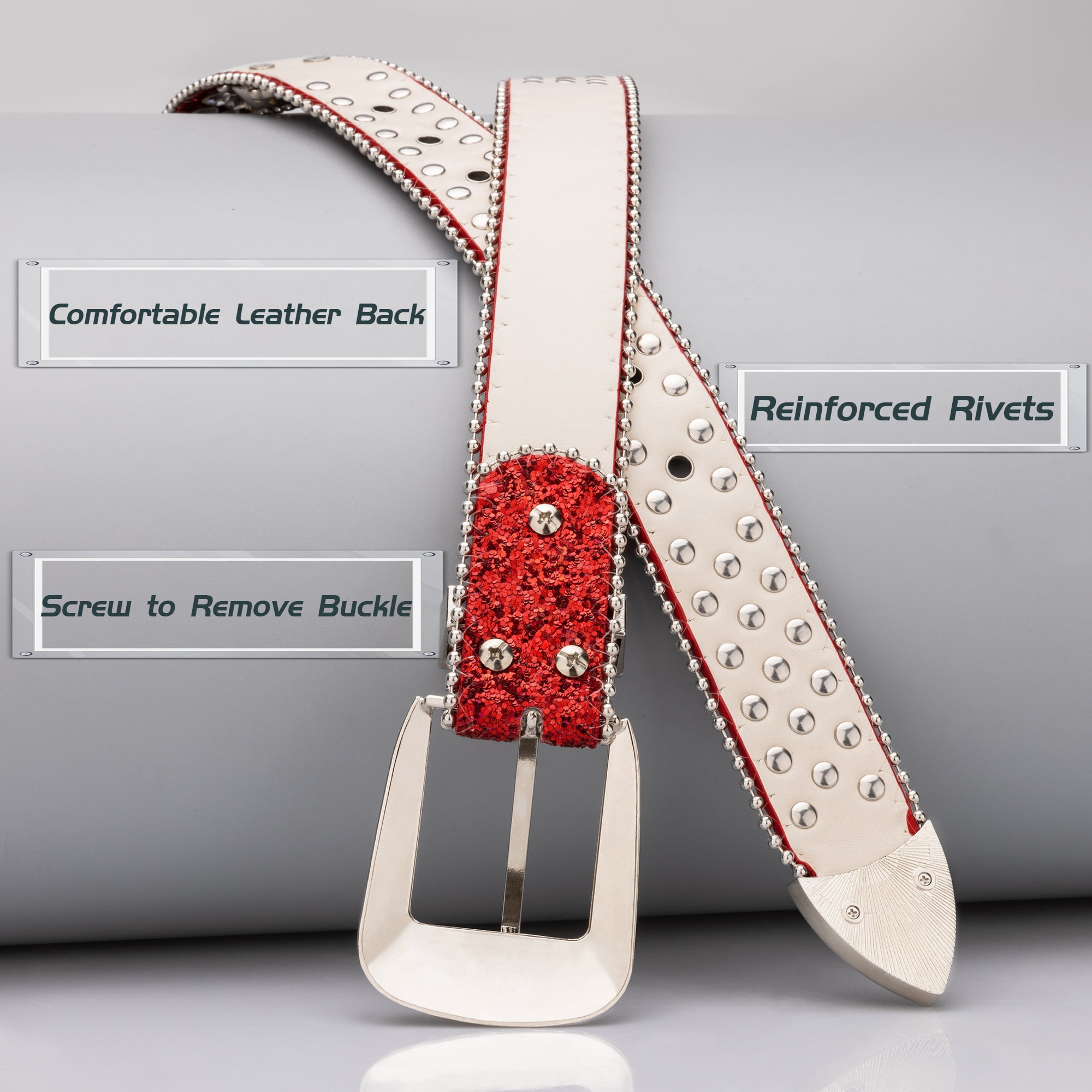 Red Rhinestone Crown Belt Buckle Genuine Leather Belt 30 In Sparkle Queen Jewels Red Rhinestone Belt - Etsy main image 4