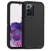 AICase Shockproof Rugged Cell Phone Case with Screen Protector for Samsung Galaxy S20 FE, Black