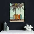 thumbnail image 4 of PRATYUS Beach Wall Art for Living Room Bedroom Office Bathroom Blue Seascape View Themed Picture Poster Printing Wall Decor Surfboard  for Teens Home Decor 16x20 in/12x16 in, 4 of 4