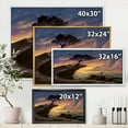 thumbnail image 4 of Designart 'Tree On A Sea Cliff At Evening Light' Lake House Framed Canvas Wall Art Print, 4 of 5