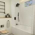 thumbnail image 6 of CASAINC 3-Function Shower Heads Faucet 1.8 Bathroom Shower System with Tub Spout in Matte Black, 6 of 9