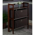 thumbnail image 2 of Winsome Torino 3-Pc Set Folding Bookcase With Fabric Basket, 2 of 2