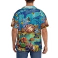 thumbnail image 3 of Fotbe Sea World Camisa Estampada de Manga Corta para Hombre, Casual de Verano, Estilo Playero, Sin Arrugas-3X-Large, 3 of 5