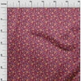 thumbnail image 3 of oneOone Viscose Chiffon Pink Fabric Floral Dress Material Fabric Print Fabric By The Yard 42 Inch Wide, 3 of 5
