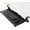Black, variant on Extra Long Clamp-on Computer Keyboard and Mouse Under Desk Slider Tray, 34 x 11 inch Pull Out Platform Drawer, Black