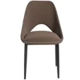 thumbnail image 5 of LeisureMod Amalfi Upholstered Fabric Dining Chair – Modern Side Chair with Iron Legs, Mid-Century Accent Chair for Dining Room or Kitchen, 5 of 12