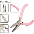 thumbnail image 3 of 4.5Inch Flat Nose Pliers Mini Precision Pliers Wire Bending Wrapping Forming Tools for DIY Jewelry Making Hobby Projects Pink, 3 of 8