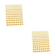 thumbnail image 3 of Soidarity Ojo cara gemas pegatinas de diamantes de imitación Bling cristal brillo ceja maquillaje accesorio DIY uñas arte decoraciones boda Amarillo 2Conjunto, 3 of 6